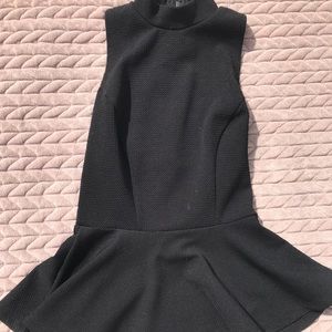 Classy Black Peplum Blouse♠️♥️♣️